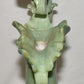 Large 17" Vintage Santini Neoclassical Figural Ewer Urn Resin Marbled Sculpture