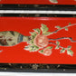 Pr Vintage Japanese Hand Crafted Panels w Raised Dragons & Vases Faux MOP 36x12"