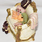 Vintage Ceramic Couch Cat Trinket Box Jewelry Storage Lidded Hideaway Box