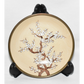 Vintage Japanese Brass over Porcelain Sakura Bowl 5.5" Bowl with Cherry Blossoms