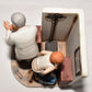 Vintage Norman Rockwell At The Doctors Office Figurine c.Saturday Evening Post