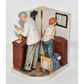 Vintage Norman Rockwell At The Doctors Office Figurine c.Saturday Evening Post