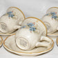 Vintage Mikasa 14pc Coffee/Tea Cups Saucers Garden Club Day Dreams Floral Stoneware