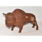 Antique Cast Iron Bison Buffalo Money Bank 11" Heavy Rusted Metal Coin Bank