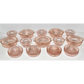 Anchor Hocking Early 20th Century Glass Pink Queen Mary Bowls 3 Sizes 18pcs