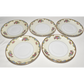 Vintage 5pc Set Noritake Vasona China 5.5" Saucers Plates Elegant Floral Pattern